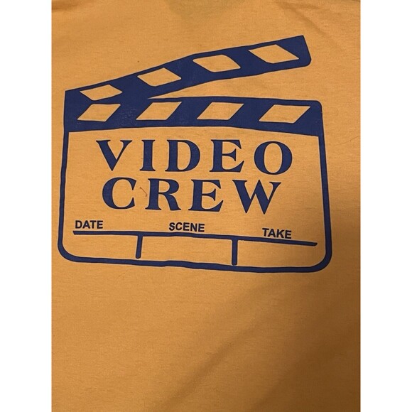 Vintage Rare Carnival Cruise Line Video Crew Employee T-Shirt Large Yellow Polo - Picture 7 of 8